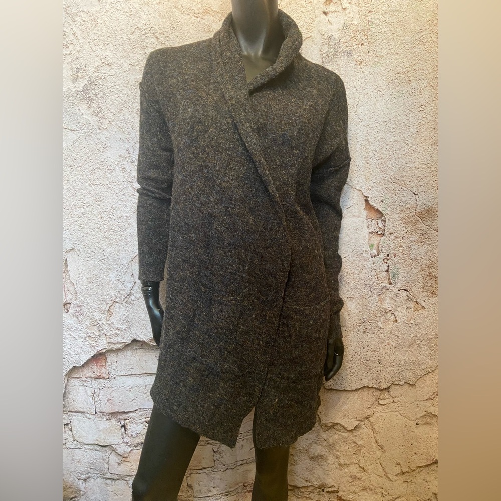 RD Style Brown/Blue Cozy Lightweight Knit Cardigan